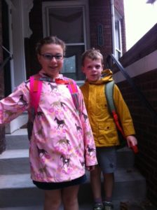 What happens after these kids leave for school in the morning?
