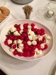 Marinated grape tomatoes and mozzarella