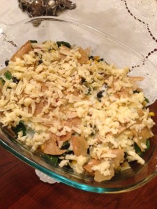 And the finished casserole. It was our favorite meal of the week.