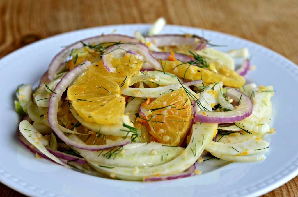 Fennel, Orange and Red Onion Salad with Bulgar - West of the Loop