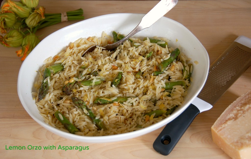 lemon orzo salad with asparagus @westoftheloop