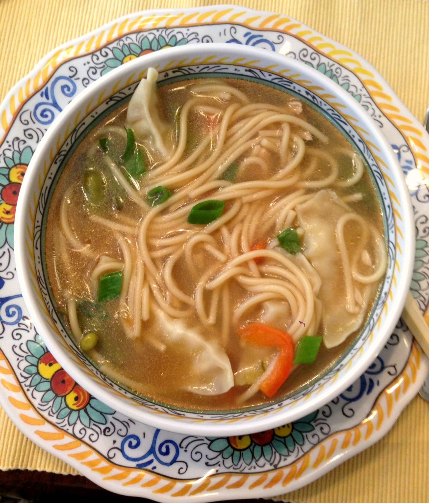 Asian chicken noodle soup to warm your soul