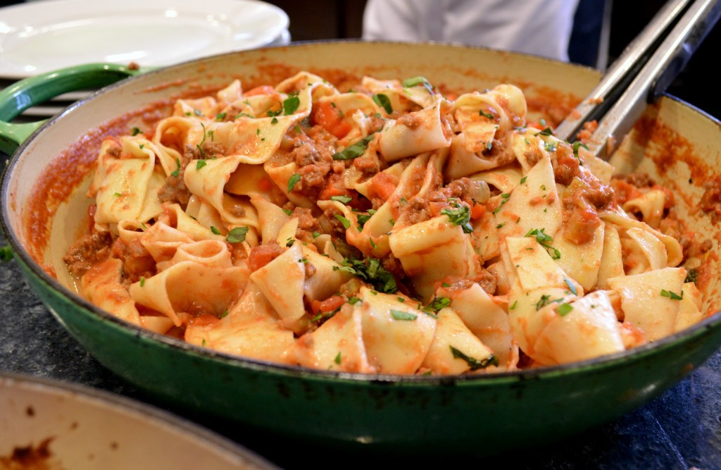 homemade tagliatelle