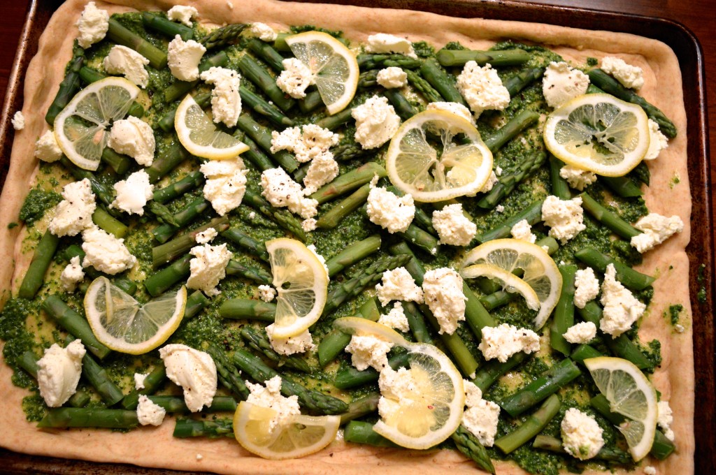 asparagus pizza