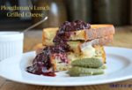a grilled cheese sandwich inspired by the ploughman's lunch