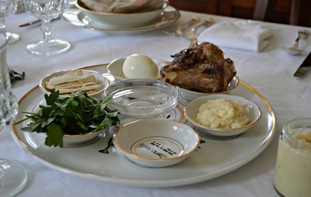 a Passover Seder plate