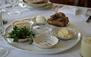 a Passover Seder plate