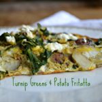 Turnip Greens and Potato Frittata