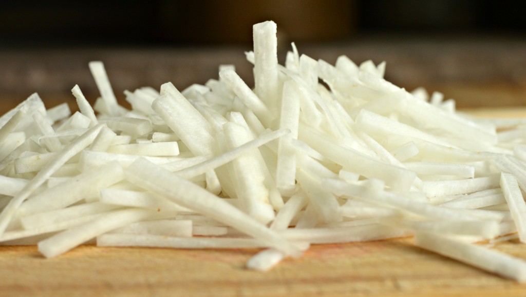 chopped daikon radish