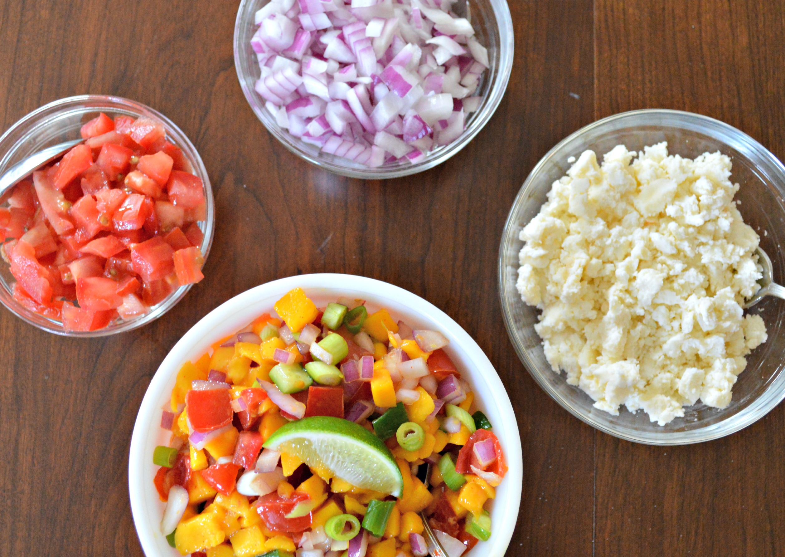 Taco toppings West Of The Loop