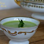 Elegant First Course: Cold Pea Soup with Mint