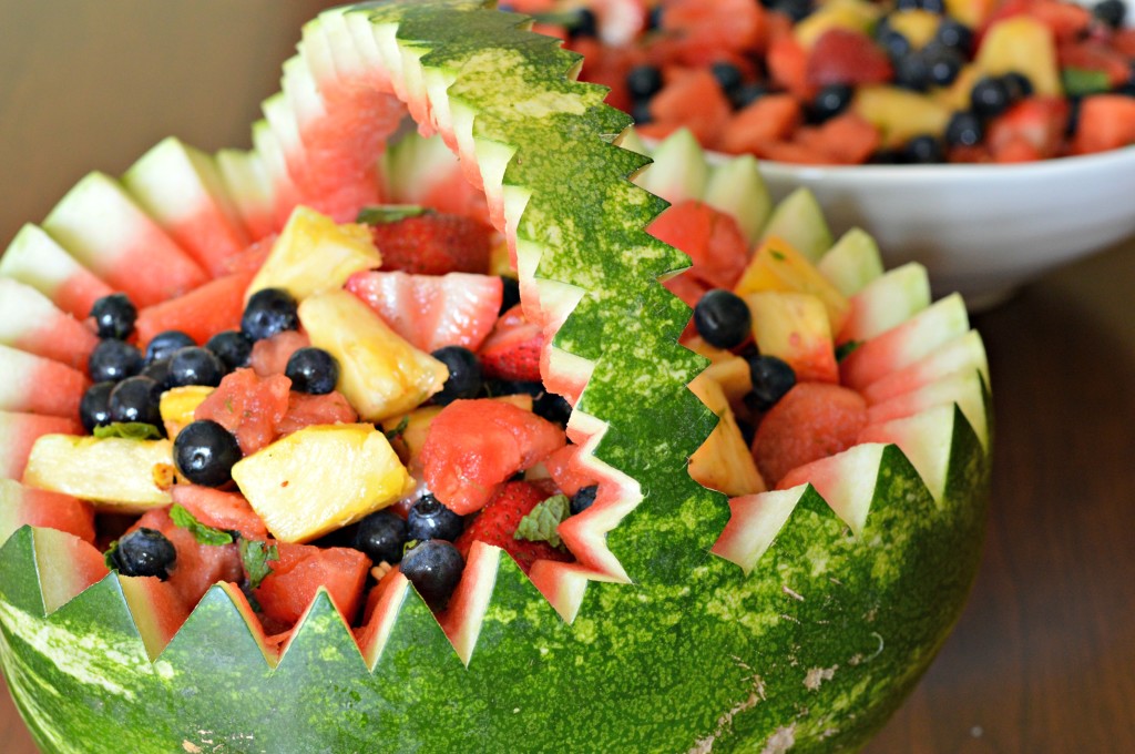 watermelon basket for baby shower