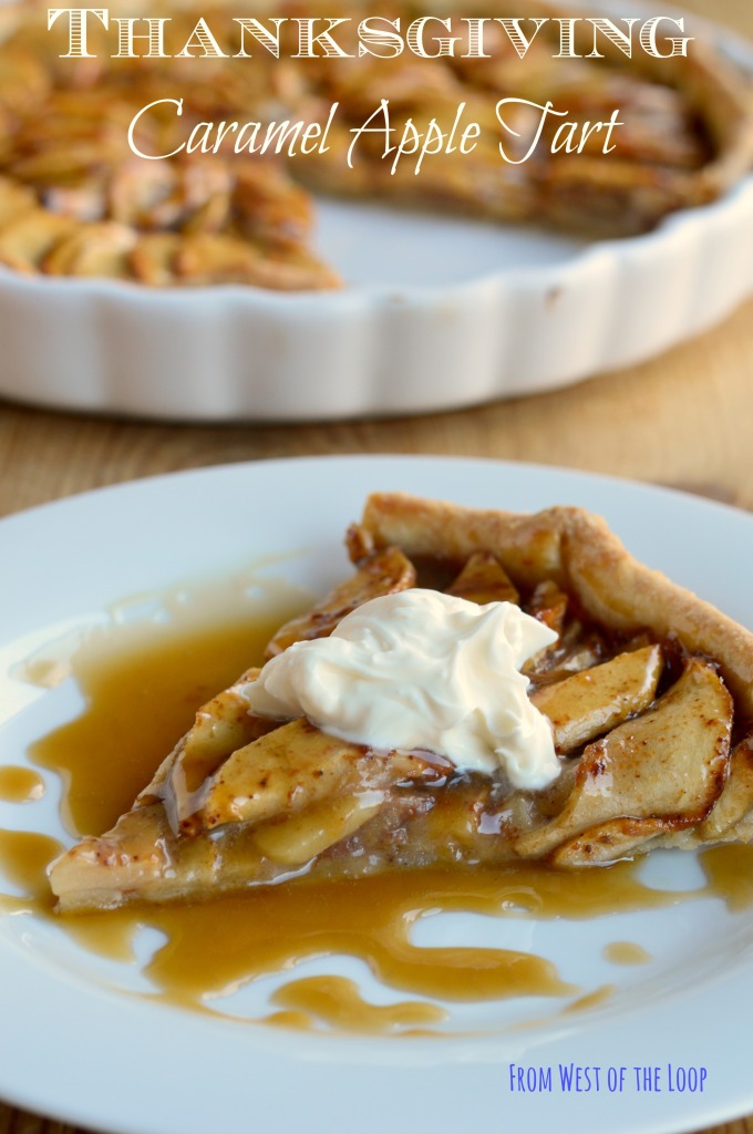 thanksgiving apple caramel tart