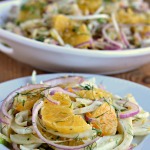 Fennel, Orange and Red Onion Salad with Bulgar