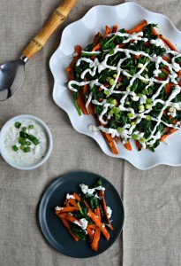 sweet potato fries with yogurt