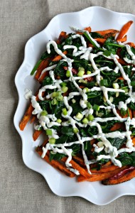 sweet potato fries with yogurt sauce