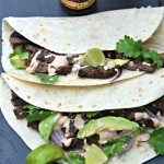Skirt Steak Soft Tacos with Chipotle Crema