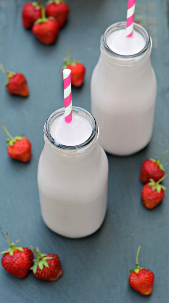 homemade strawberry milk