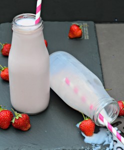 how to make strawberry milk at home