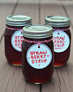 how to make strawberry syrup