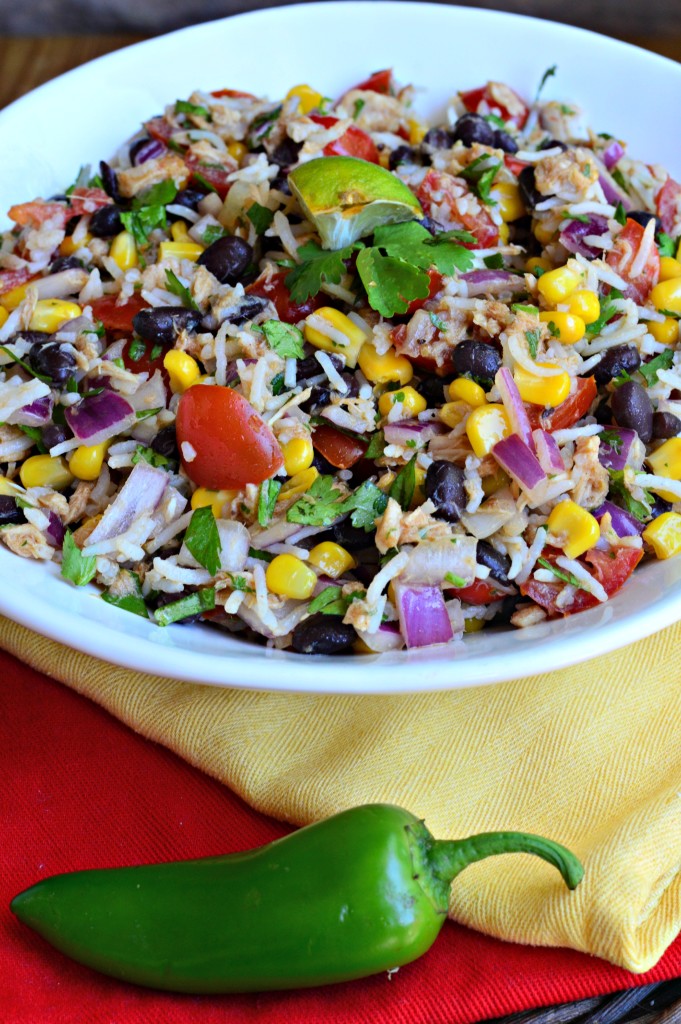 rice salad with tuna