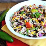 Southwestern Tuna with Rice, Corn and Black Beans