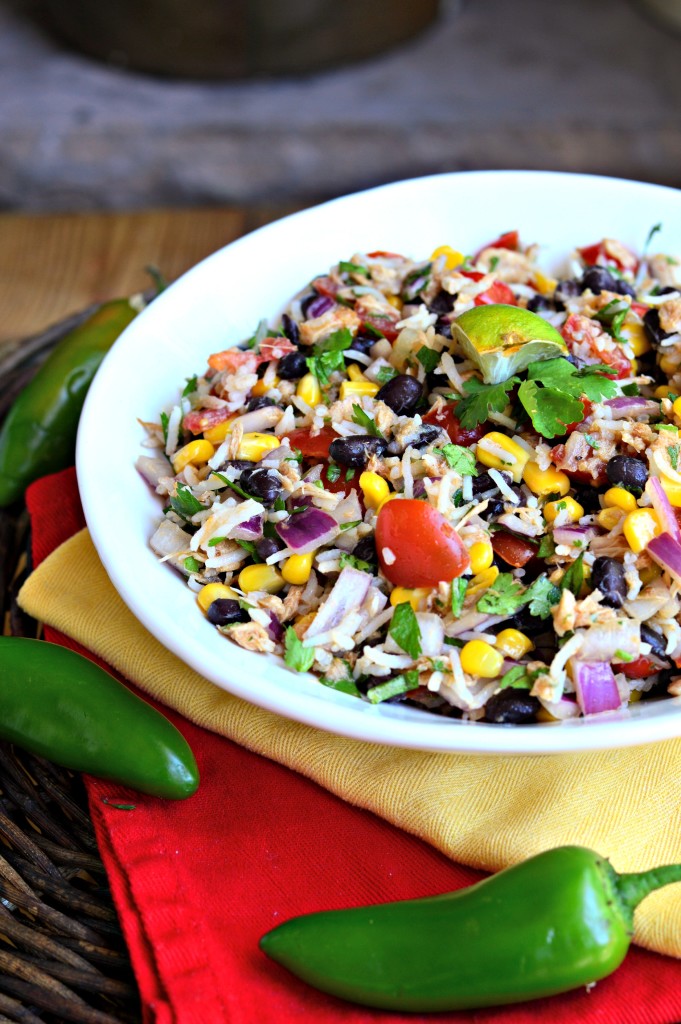 rice salad with tuna