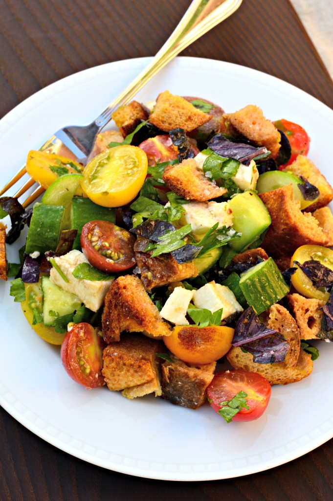 bread and tomato salad