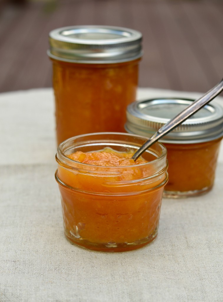 small batch peach jam