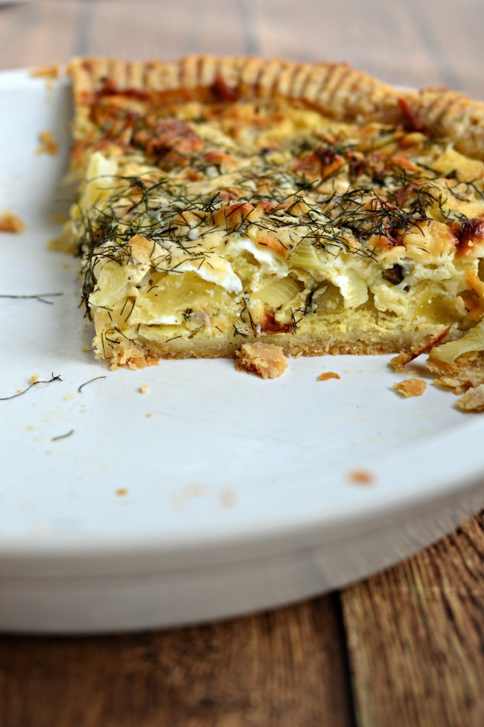 apple fennel quiche