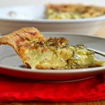 Apple, Fennel and Cheddar Quiche