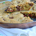 Candy Bar Skillet Cookie