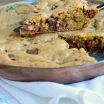 Chocolate Bar Skillet Cookie