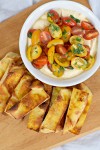 tandoori yogurt dip naan breadsticks recipe