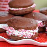 Red Velvet Whoopie Pies for Valentine’s Day