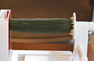 spiralized cucumber