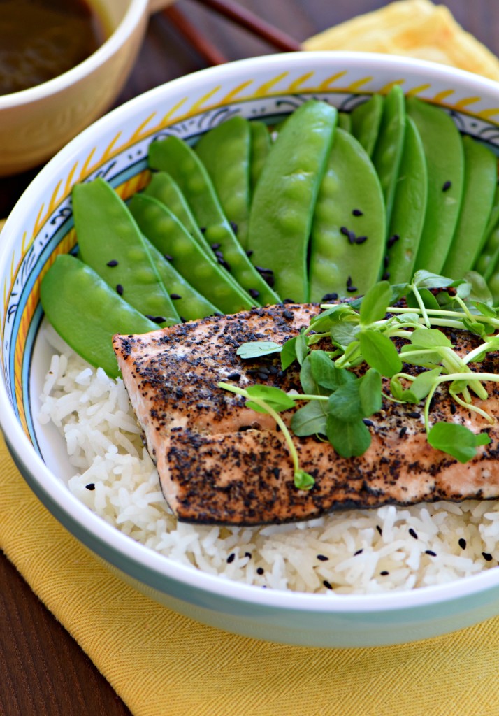salmon rice bowl recipe