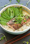 salmon rice bowl