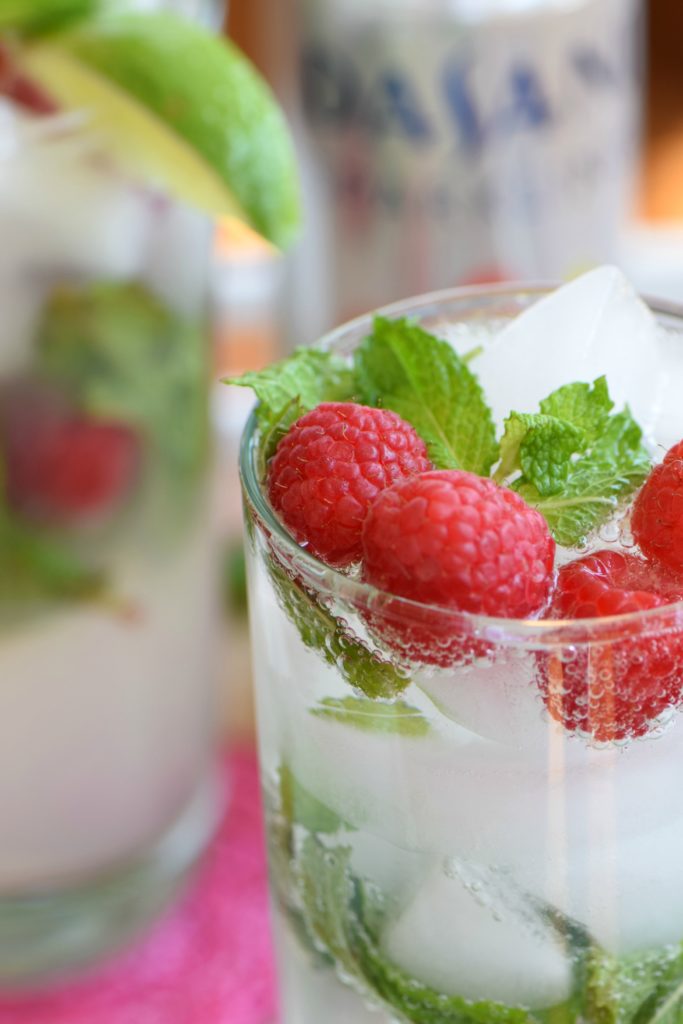 raspberry virgin mojito