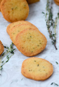 parmesan thyme crackers