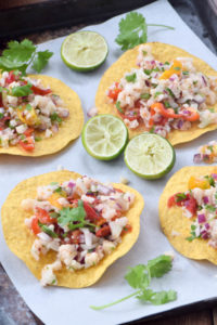 cauliflower ceviche vegan paleo