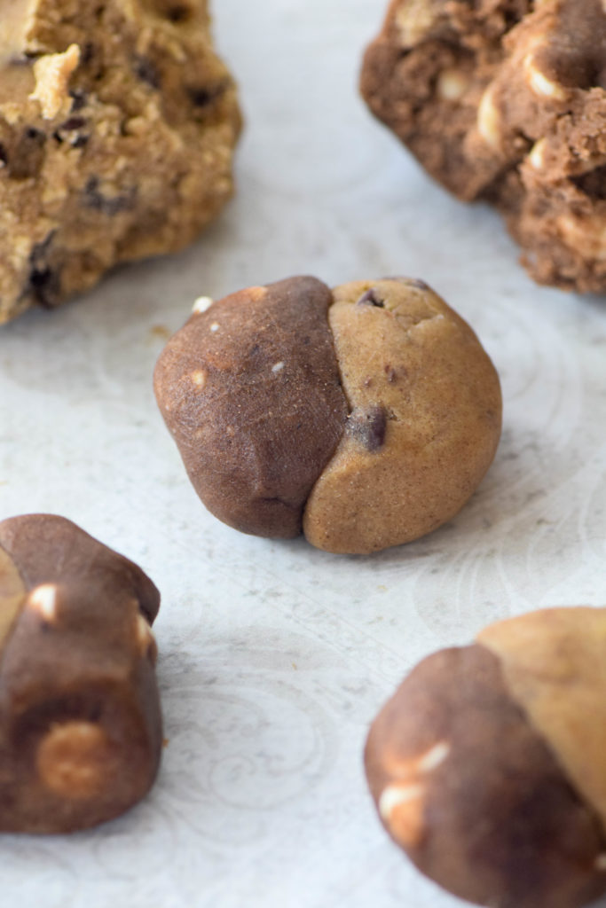 malted chocolate chip reverse chip cookies 