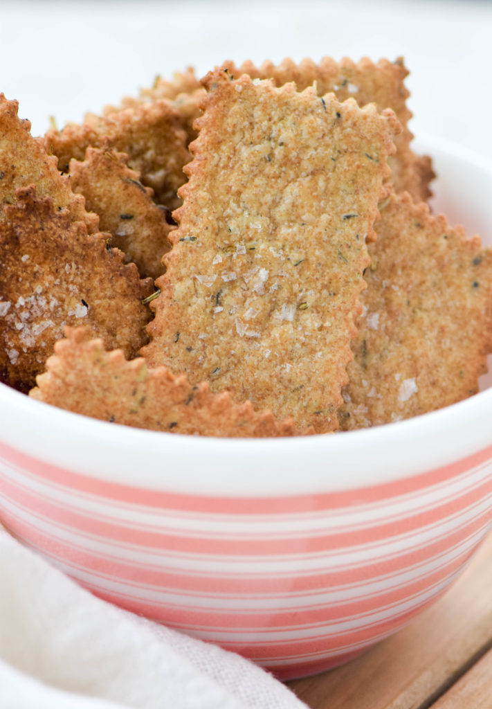 homemade sourdough crackers