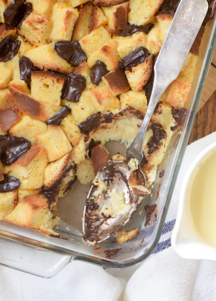 chocolate orange bread pudding