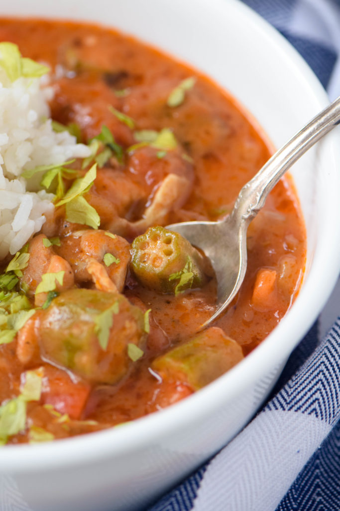chicken gumbo with okra