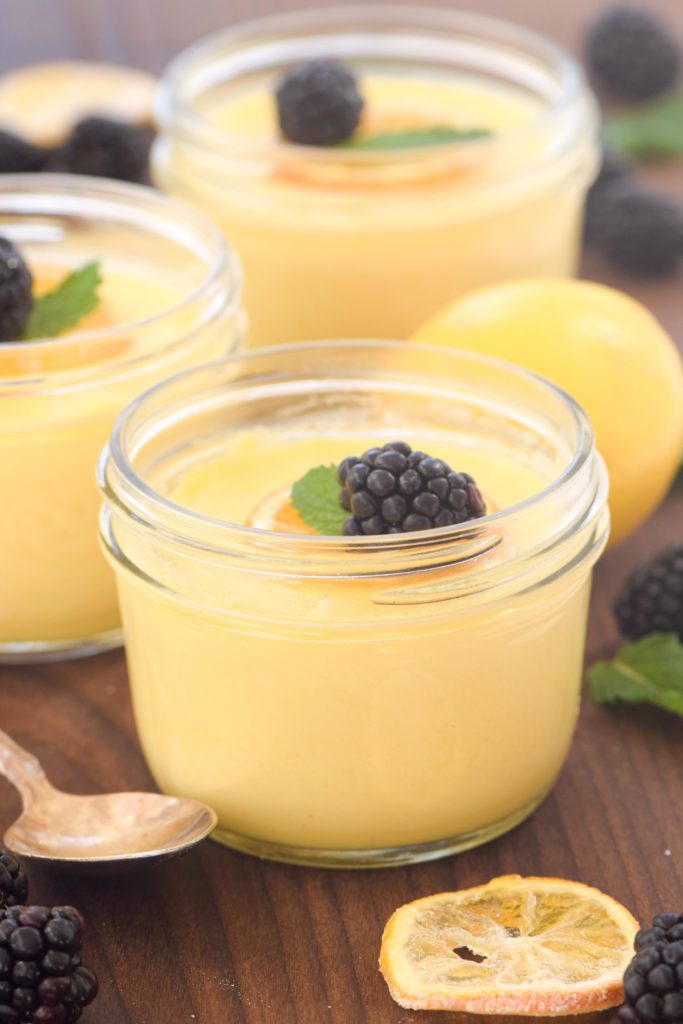 Meyer Lemon Pots de Creme with Candied Lemon - West of the Loop