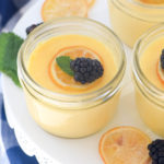 Meyer Lemon Pots de Creme with Candied Lemon