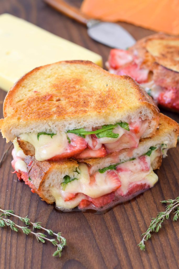 grilled cheese with strawberries
