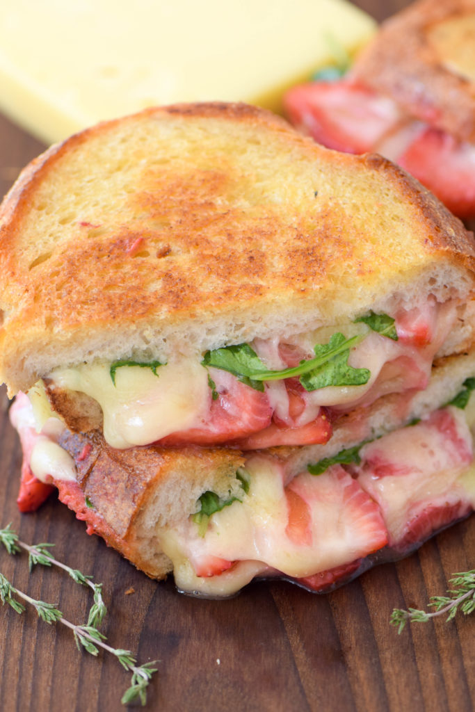grilled cheese with strawberries