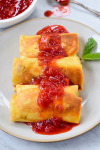blintzes with cheese